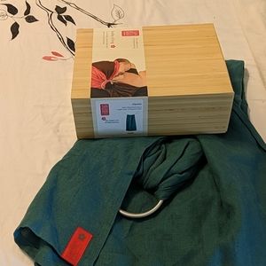 Sakura Bloom Linen Ring Sling - Ripple